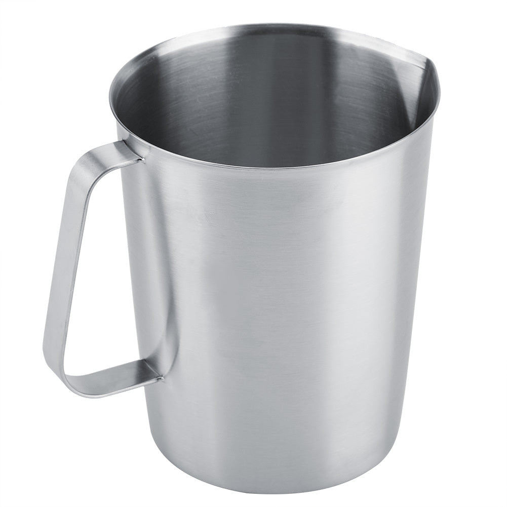 2000ml Large Stainless Steel Measuring Cup Mug Milk Frothing Pitcher Jug for Latte Coffee Art