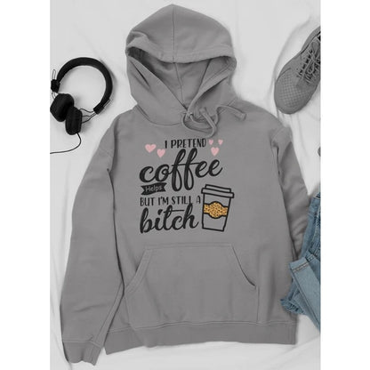 I Pretend Coffee Helps Hoodie