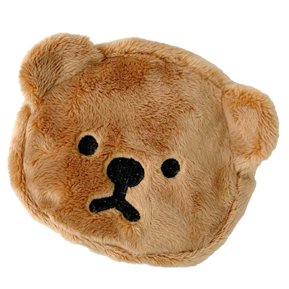 Cartoon Coin Purse Bear Shape Cute Portable Plush Mini Change Purse for Shopping Student Coffee