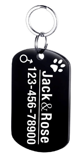 Personalized Dog ID Tag Stainless Steel Pet ID Tag