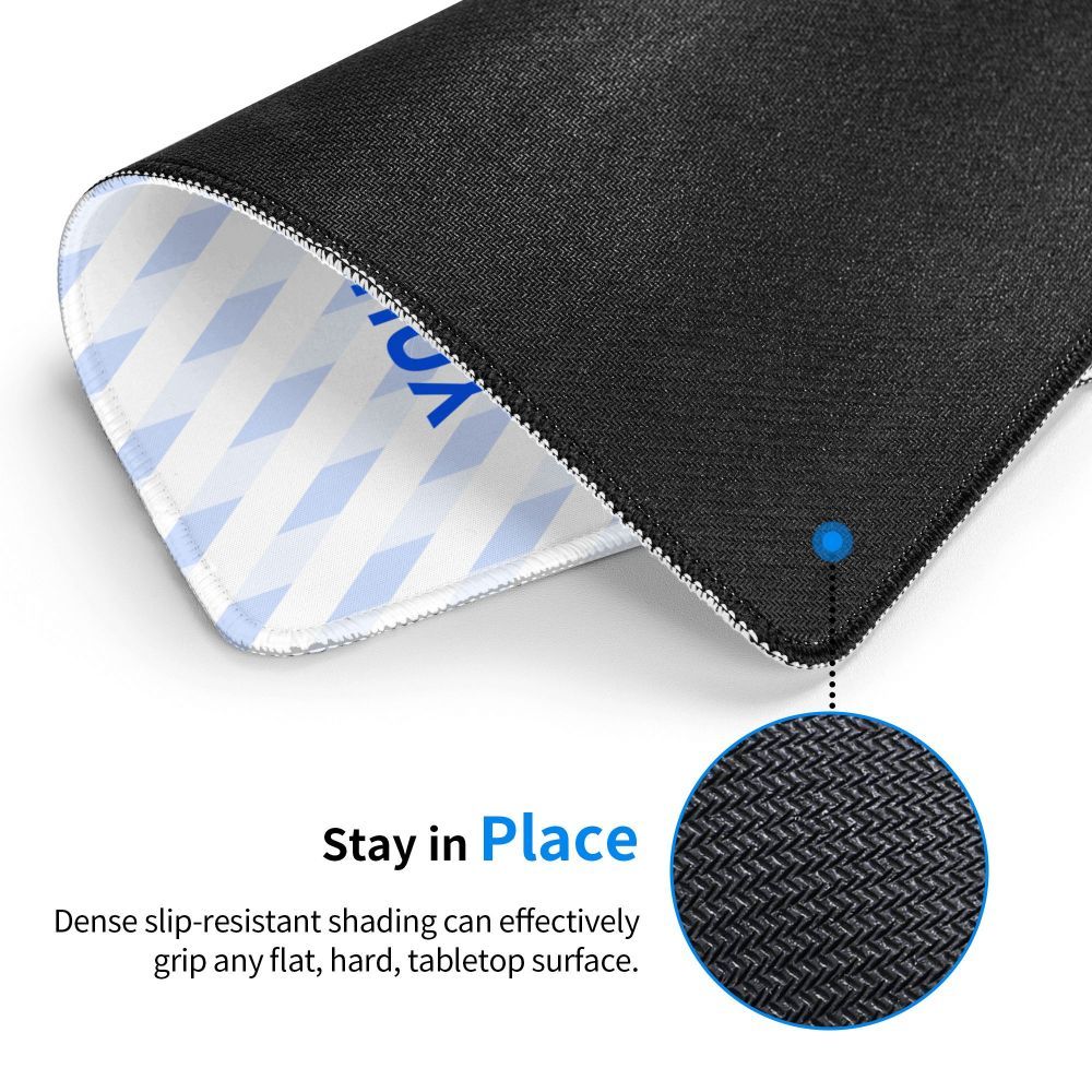 10x12in Vertical Anti-Slip Rubber Mouse Pad