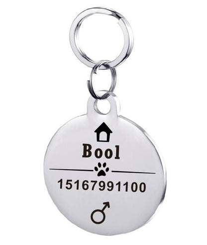 Personalized Dog ID Tag Stainless Steel Pet ID Tag