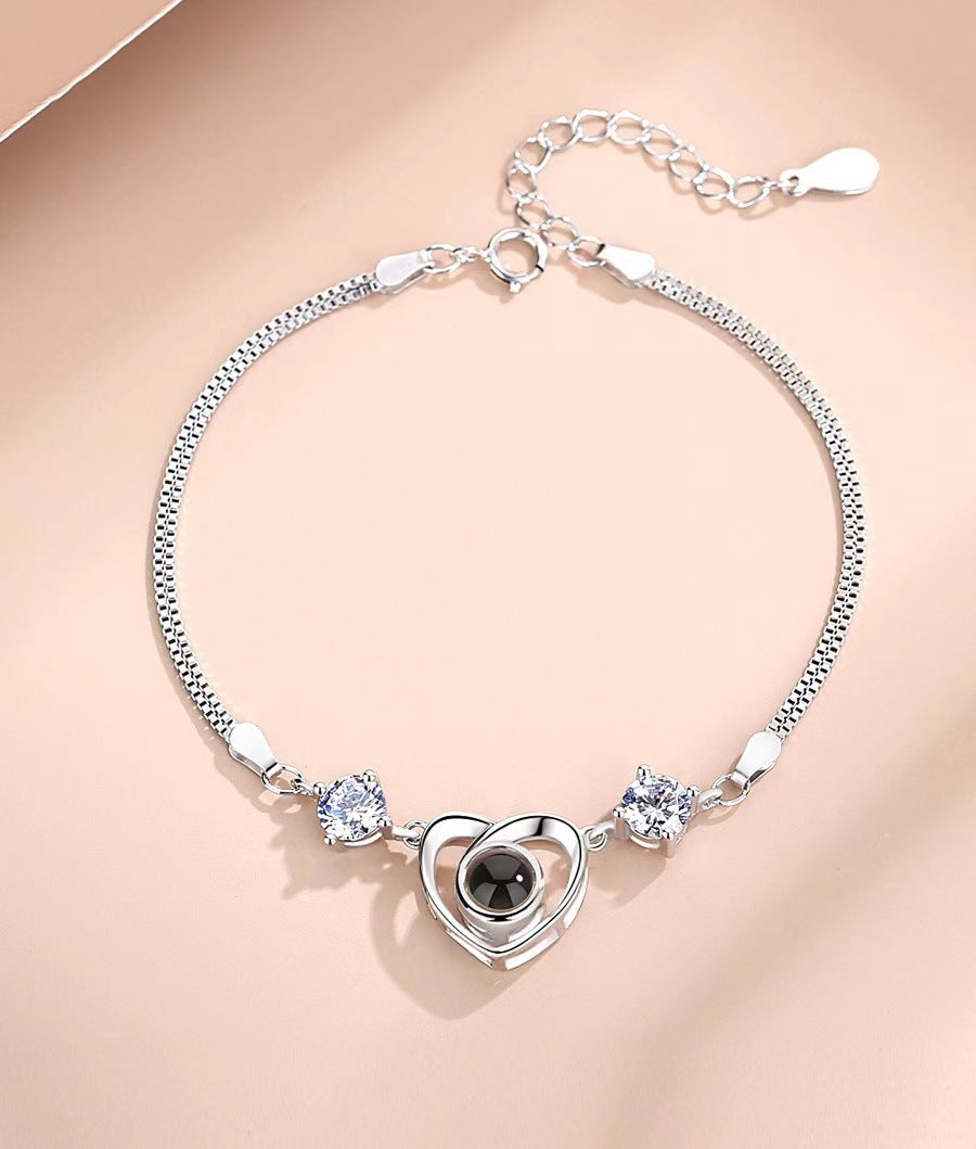 100 Kinds Of Silver Projection Bracelet Women I Love Your Creativity