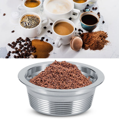 Stainless Steel Coffee Capsule Cup Film Spoon Brush Set Fit for LAVAZZA A MODO MIO Coffee Machine