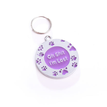 Pet Accessories Pendant Zinc Alloy Anti Loss Lettering