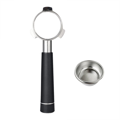 54mm 3 Ears Bottomless Portafilter with Alloy Handle Stainless Steel Head Compatible for Breville870/875/878/880 Coffee Machine